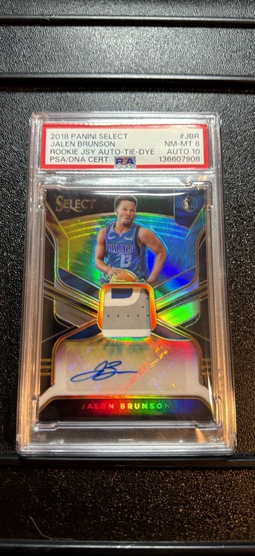 2018-19 Select Prizms Tie Dye Jalen Brunson RPA Rookie PATCH AUTO RC /25 MVP