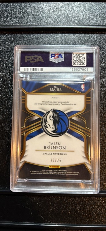 2018-19 Select Prizms Tie Dye Jalen Brunson RPA Rookie PATCH AUTO RC /25 MVP view 2
