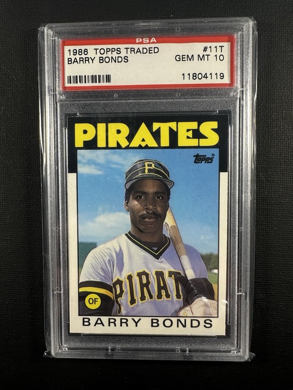 1986 Topps Traded # 11T Barry Bonds PSA 10