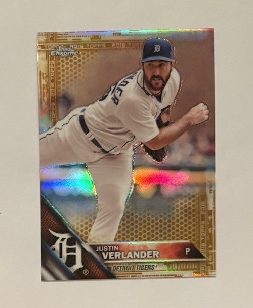 2016 Topps Chrome Justin Verlander #18 Superfractor 1/1
