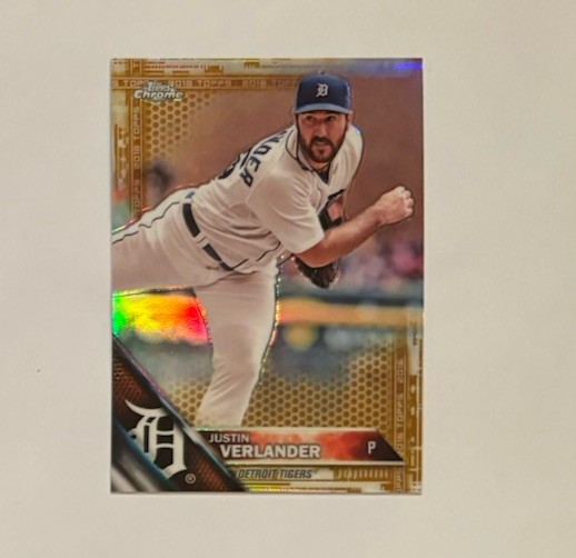 2016 Topps Chrome Justin Verlander #18 Superfractor 1/1 view 2