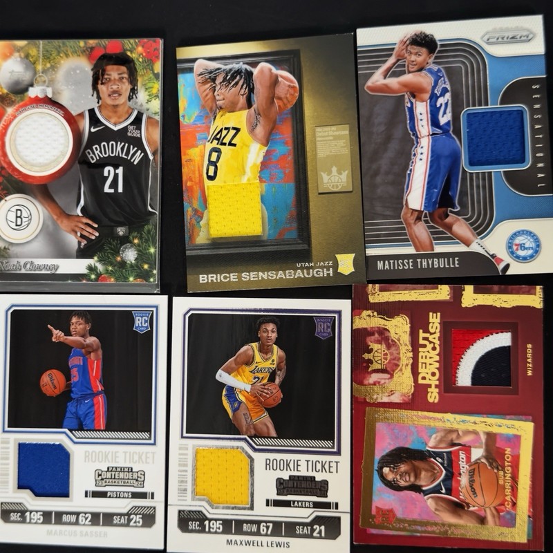 π₯ 26-Card NBA Rookie Lot Auto Patch Numbered Serial RC Basketball Trading Cards view 2