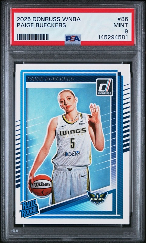 2025 Donruss WNBA Paige Bueckers #86 PSA 9 Rookie
