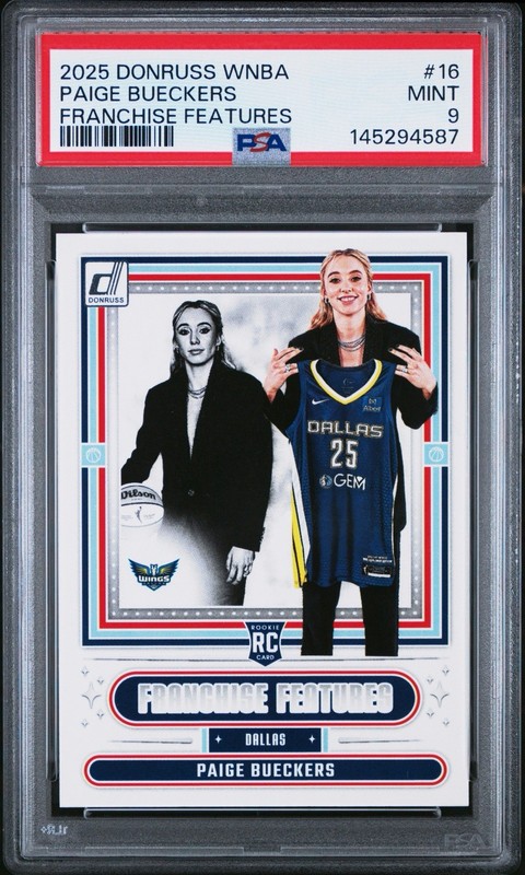2025 Panini Donruss WNBA Franchise Features #16 PAIGE BUECKERS PSA 9 Rookie