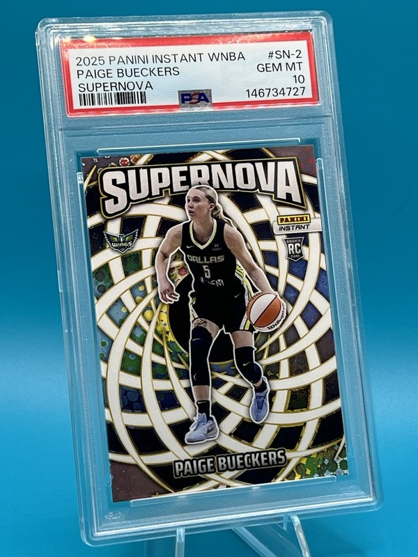 2025 Panini Instant WNBA Supernova Paige Bueckers #SN-2 RC PSA 10