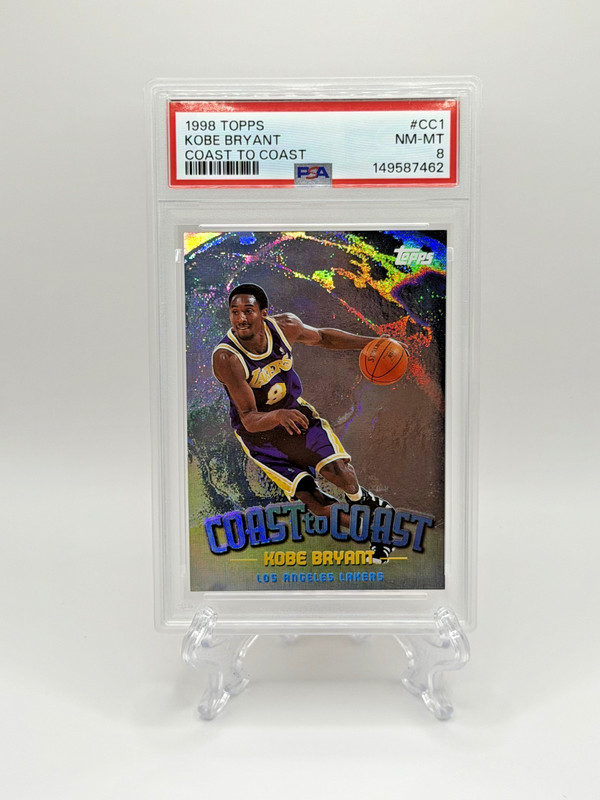 1998-99 Topps #CC1 Kobe Bryant Coast To Coast Holo Foil RARE Lakers PSA 8 NM-MT!