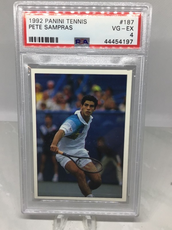 1992 Panini Tennis #187 Pete Sampras PSA 4 (5 in all grades)