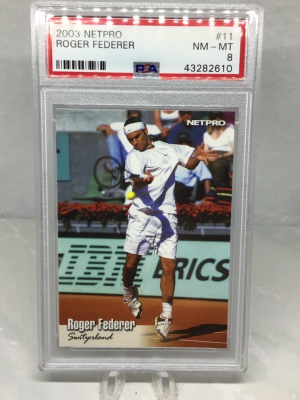2003 Netpro #11 Roger Federer RC PSA 8