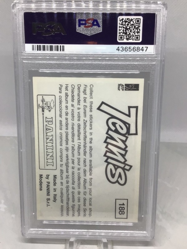 1992 Panini Tennis #188  Pete Sampras PSA 7 (7 in all grades) view 2