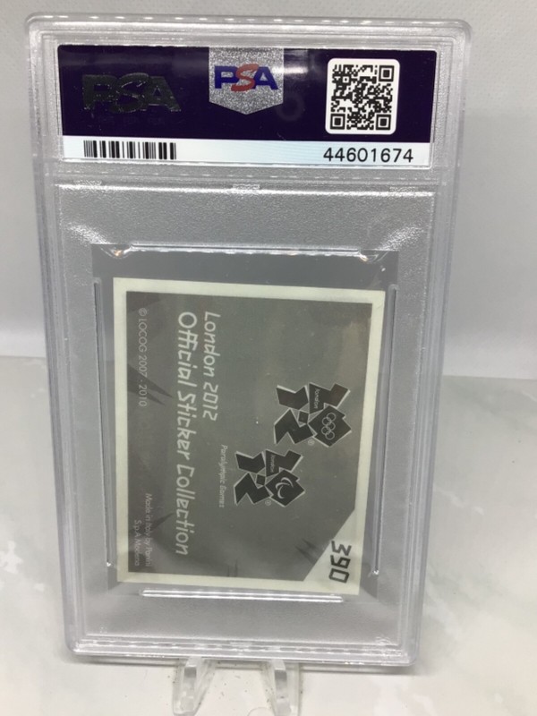 2012 Panini London #390 Novak Djokovic PSA 5 (Only 2 in all grades) view 2