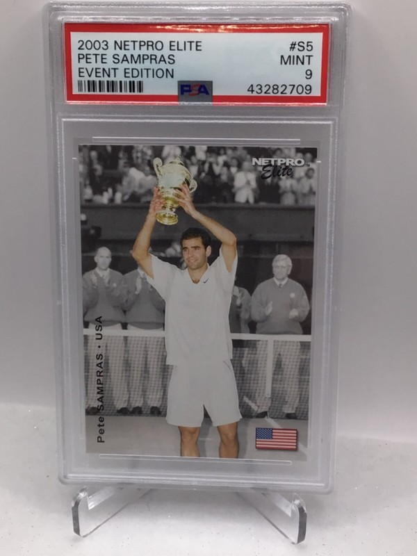 2003 Netpro Elite Event Edition #S5 Pete Sampras PSA 9 (7 graded, 1 higher)