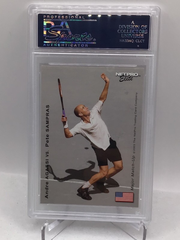 2003 Netpro Photo Card #14 Pete  Sampras PSA 10 (Top Pop, Pop 3) view 2