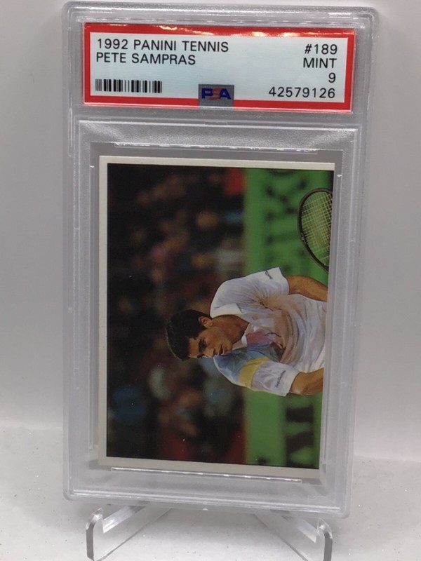 1992 Panini Tennis #189 Pete Sampras PSA 9 (Top Pop, Pop 1)