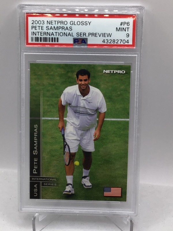 2003 Netpro Glossy International Series Preview #P6 Pete Sampras PSA 9