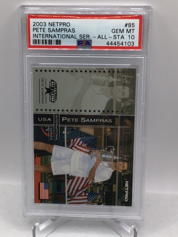 2003 Netpro International Series All Star #85 Pete Sampras PSA 10 (Top Pop) view 1