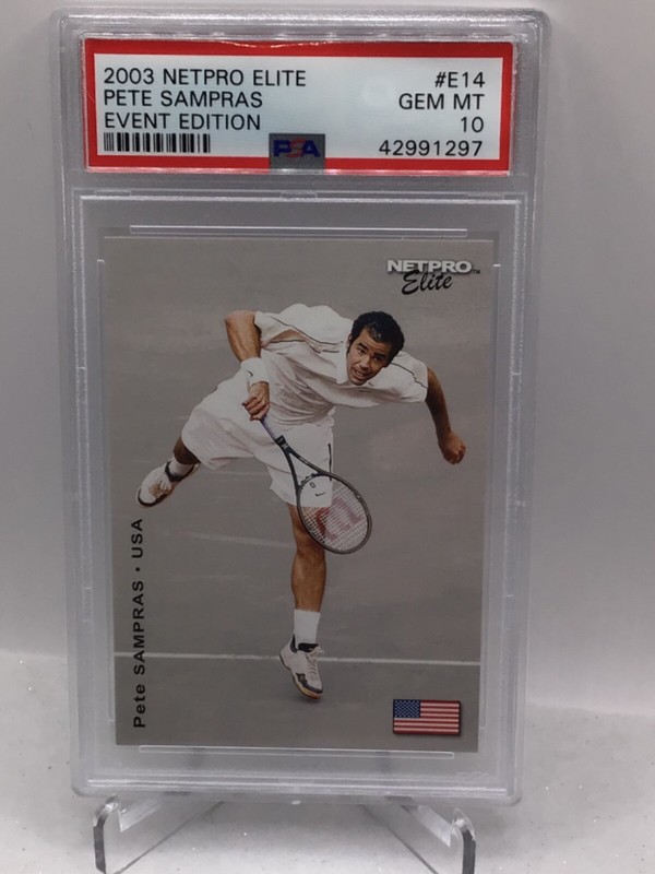 2003 Netpro Elite Event Edition #E14 Pete Sampras PSA 10 (Top Pop)