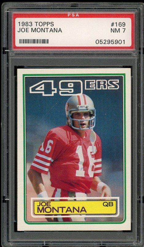 1983 Topps #169 Joe Montana - PSA 7