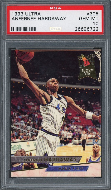 Anfernee Penny Hardaway 1993 Fleer Ultra Rookie Card #305 PSA 10 GEM MINT