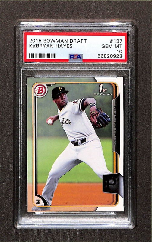 2015 Bowman Draft Ke'Bryan Hayes #137 PSA 10 Gem Mt Rookie Card RC
