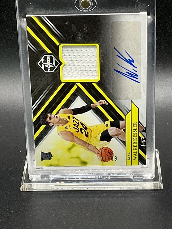 2022-23 CHRONICLES LIMITED WALKER KESSLER RC AUTO PATCH RPA #/99 UTAH JAZZ view 1