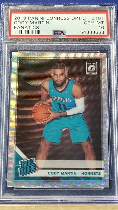 Cody Martin - 2019 Donruss Optic Fanatics   PSA 10  