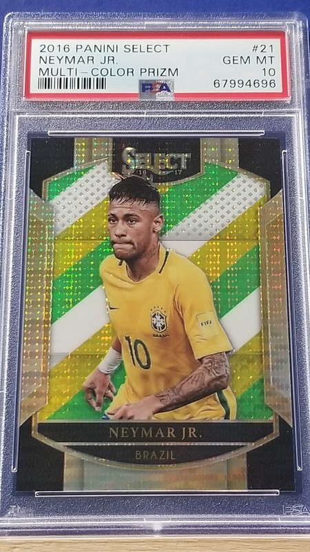 Neymar Jr. - 2016 Panini Select Multi-Color Prizm #21  PSA 10
