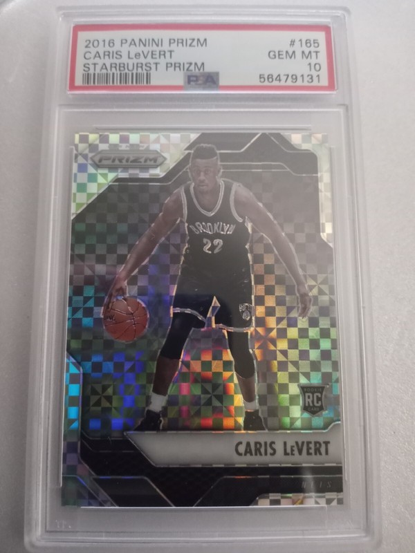 2016 Panini Prizm Starburst Caris LeVert #165 PSA 10 GEM MINT NETS Rookie  RC !!