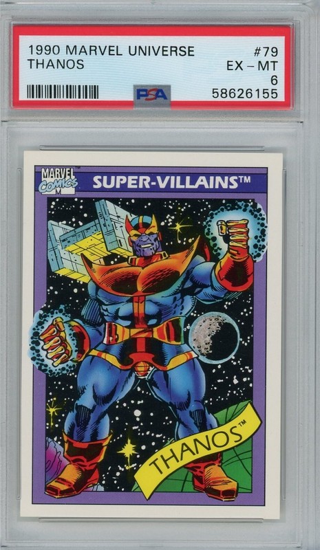 1990 Marvel Universe #79 Thanos PSA 6