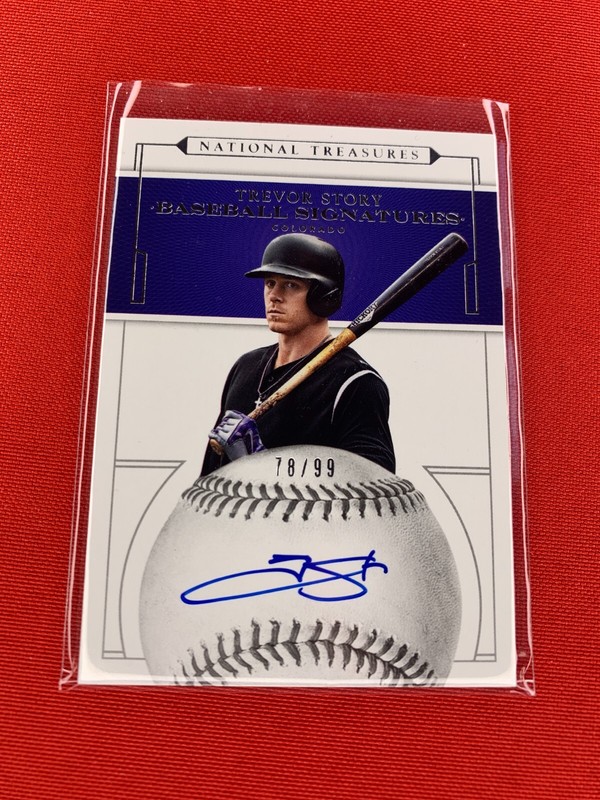 Star Trevor Story 2016 National Treasures BS-TS Baseball Signatures RC Auto /99