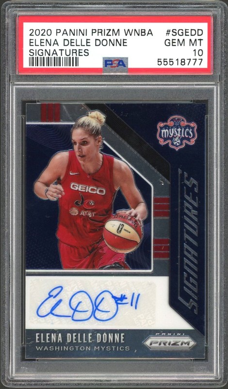 PSA 10 2020 Panini Prizm WNBA SG-EDD Elena Delle Donne Signatures Auto view 2