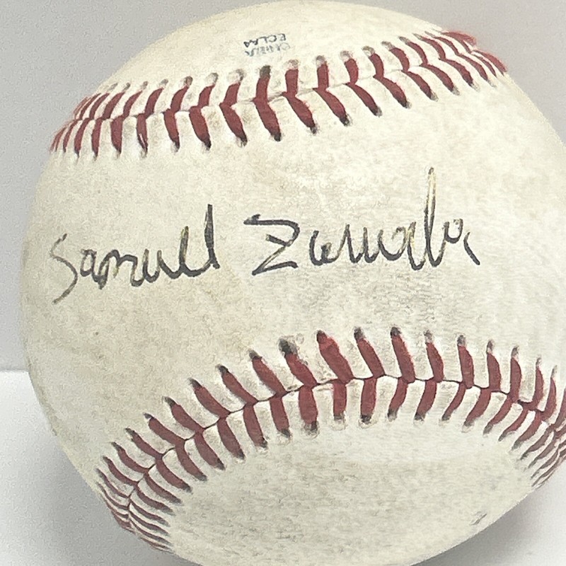 Samuel Zavala Game Used Signed Baseball AUTO SPELLED OUT - MINORS MODESTO view 2