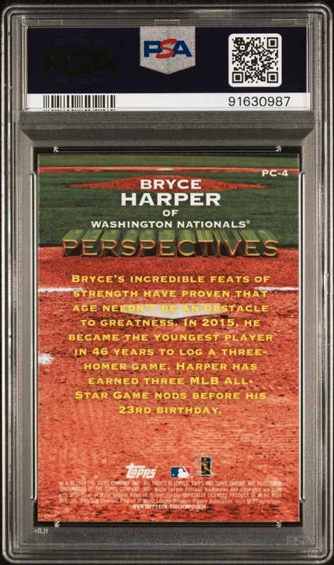 Bryce Harper - 2016 Topps Chrome Perspectives   PSA 10 view 2
