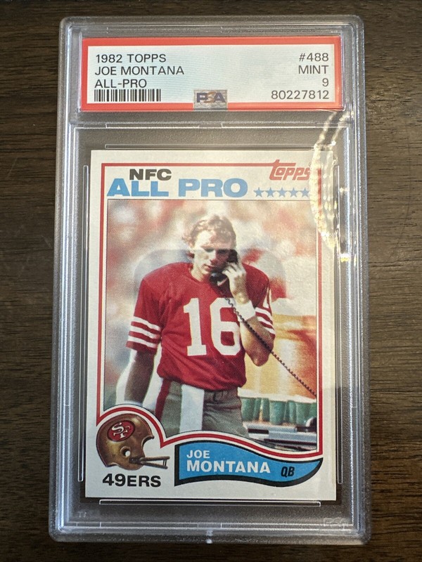 1982 Topps #488 Joe Montana PSA 9