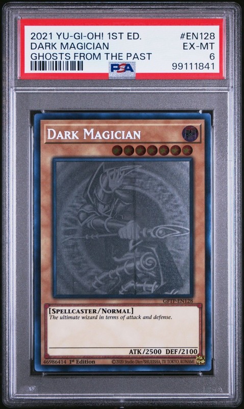 2021 Yu-Gi-Oh! Dark Magician Ghosts From the Past GFTP-EN128 Ghost Rare PSA 6