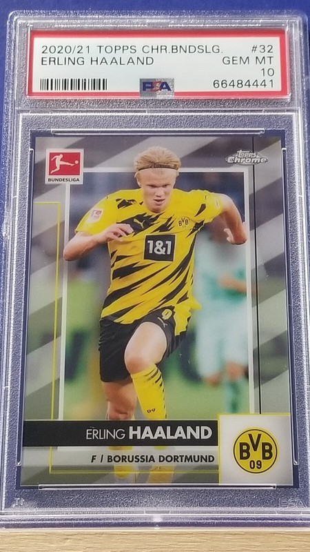 Erling Haaland - 2020 Topps Chrome Bundesliga   PSA 10