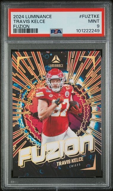 2024 Luminance Travis Kelce FUZION #FUZTKE KC Chiefs PSA 9 MINT