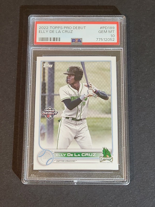2022 Topps Pro Debut ELLY DE LA CRUZ PSA 10 Cincinnati REDS Rookie RC GEM MINT