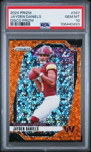 2024 Prizm Jayden Daniels PSA 10 GEM DISCO PRIZM ROOKIE RC #347 Parallel