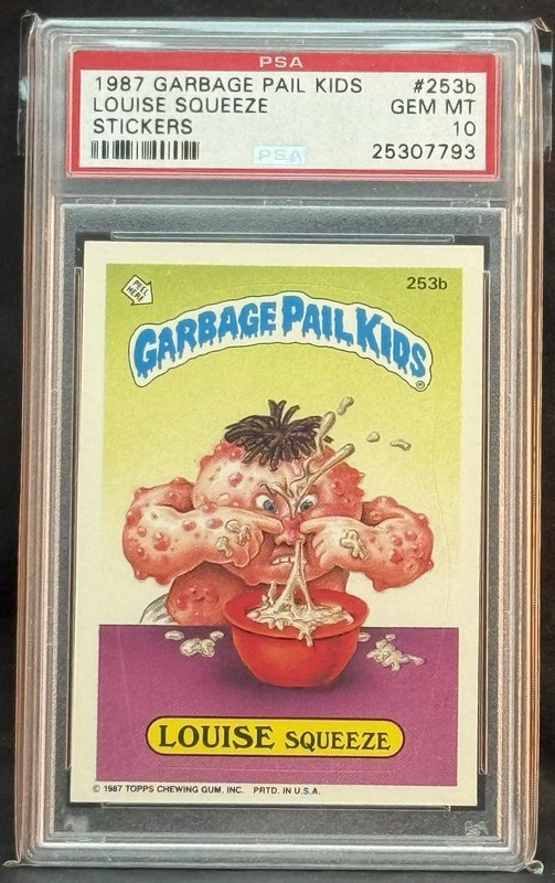 1987 GARBAGE PAIL KIDS SERIES 7 #253B LOUISE SQUEEZE PSA 10 GEM MINT