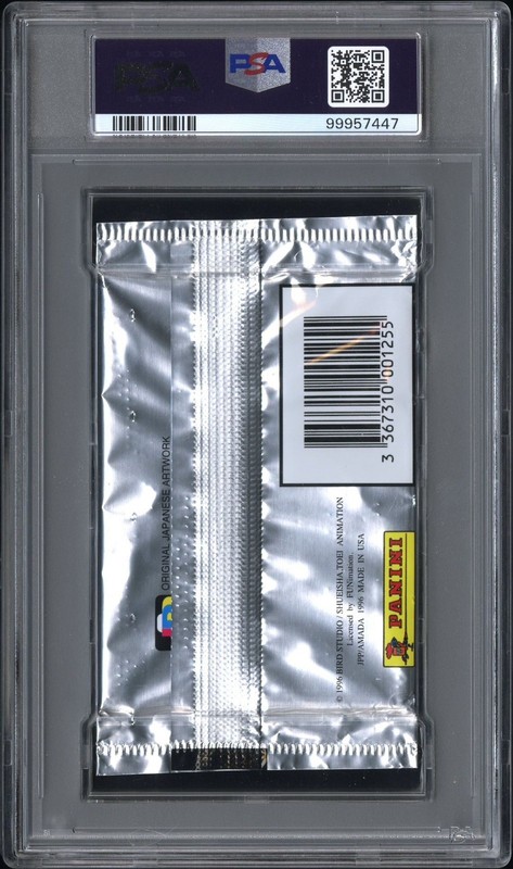 VTG 1996 Dragon ball z Chromium Trading Card Packs SEALED PSA 7 view 2