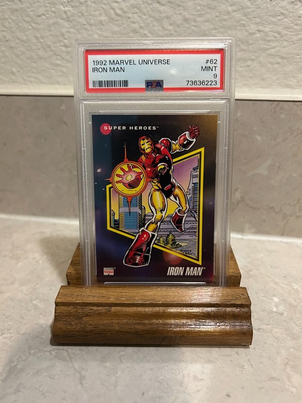 1992 Marvel Universe Impel IRON MAN #62 MINT PSA 9