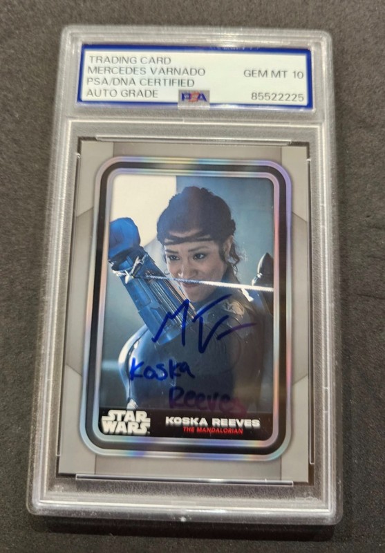 2022 Topps Star Wars Mercedes Varnado As Koska Reeves On Card Auto PSA GEM MINT