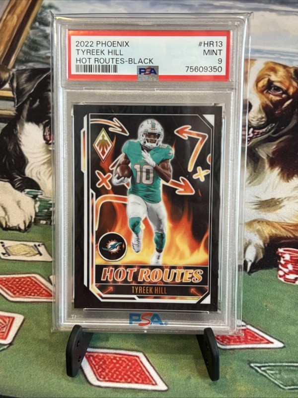 2022 Phoenix Football Tyreek Hill Hot Routes Black /10 SSP Psa 9 Pop 1
