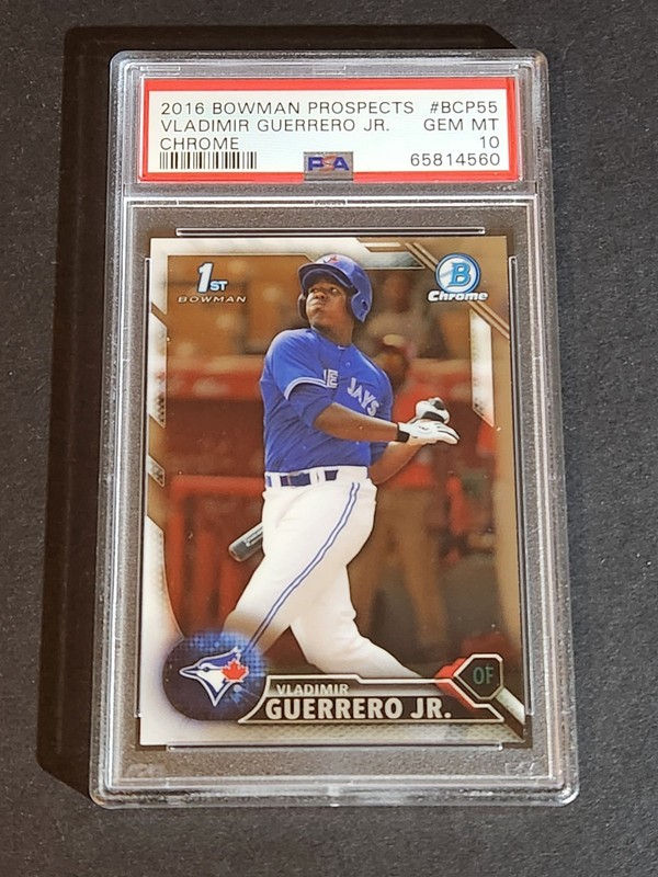 2016 Bowman Chrome Prospects #BCP55 Vladimir Guerrero Jr RC PSA 10 GEM MINT