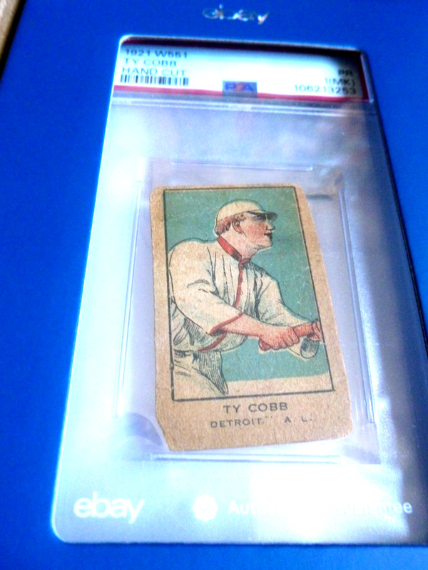 1921 W551 Ty Cobb Det.  Handcut baseball card Pr. 1 (MK) PSA 106213253 Rare