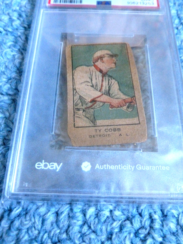 1921 W551 Ty Cobb Det.  Handcut baseball card Pr. 1 (MK) PSA 106213253 Rare view 2