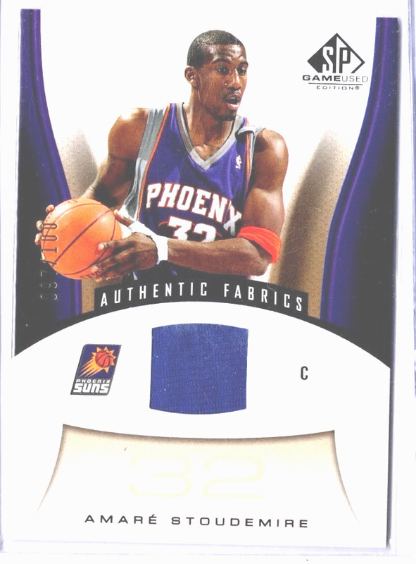 2006-2007 SP Game Used Basketball Amare Stoudemire Suns Jersey Card #97/100