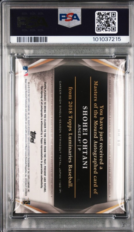 🔥#01/10 RC AUTO Shohei Ohtani 2018 Topps Luminaries Masters Mound RED PSA 9 SSP view 2
