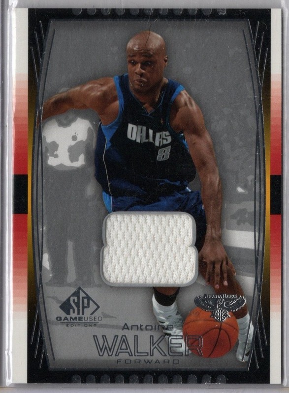 2004-05 SP Game Used Basketball Antoine Walker Hawks Game-Used  Jersey Card