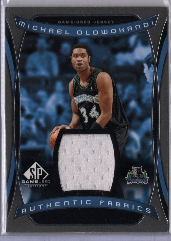 2004-05 SP Game Used Basketball Michael Olowokandi Game-Used  Jersey Card